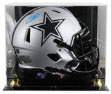 Cowboys Emmitt Smith Signed Rave Full Size Speed Proline Helmet w/ Case BAS Wit