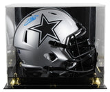 Cowboys Emmitt Smith Signed Rave Full Size Speed Rep Helmet W/ Case BAS Witness