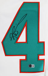 Dolphins Ricky Williams Authentic Signed White Nike Limited Jersey BAS Witness 2