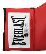 Riddick Bowe Authentic Signed Right Hand Red Everlast Boxing Glove BAS #BY031097