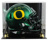 Oregon Christian Gonzalez Signed Full Size Speed Rep Helmet W/ Case BAS Witness