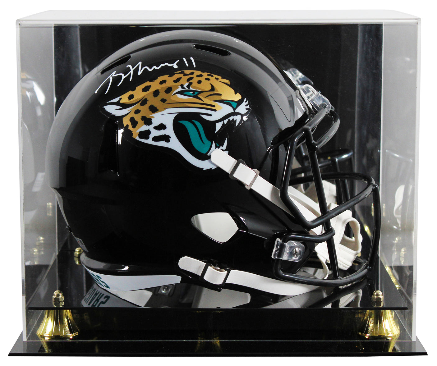 Jaguars Brian Thomas Jr. Signed Full Size Speed Rep Helmet W/ Case Fanatics