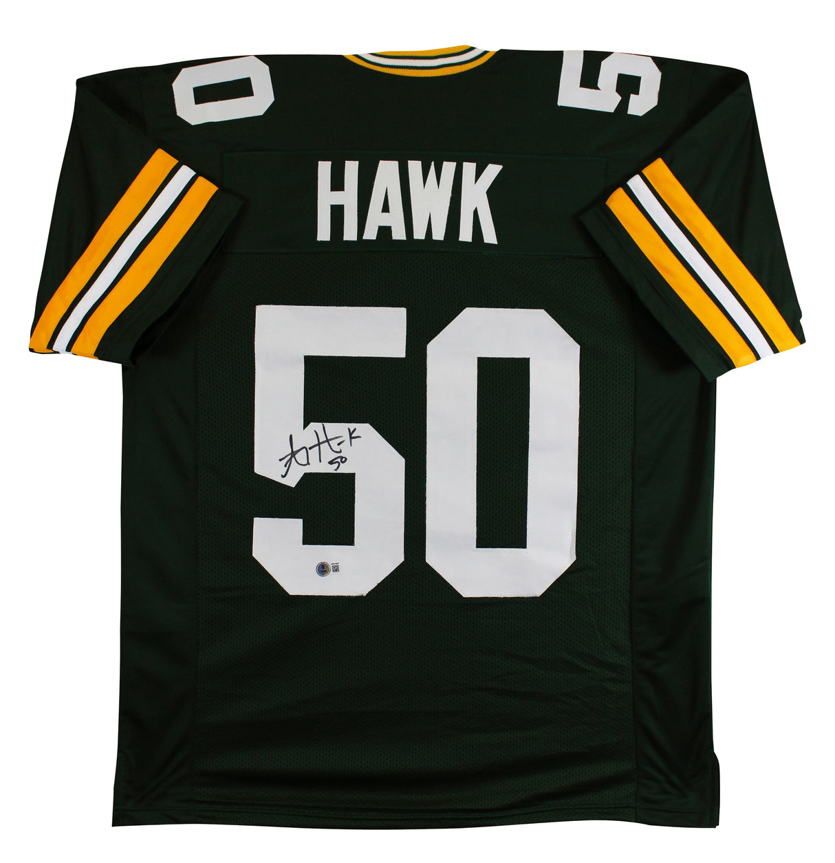 A.J. Hawk Authentic Signed Green Pro Style Jersey Autographed BAS Witnessed