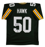 A.J. Hawk Authentic Signed Green Pro Style Jersey Autographed BAS Witnessed