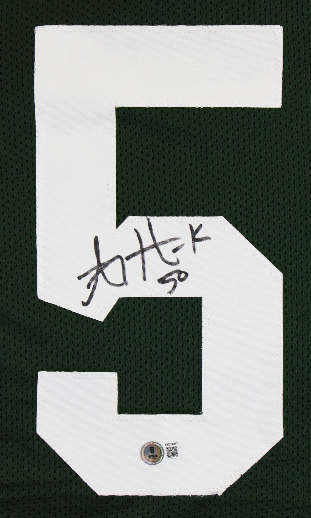 A.J. Hawk Authentic Signed Green Pro Style Jersey Autographed BAS Witnessed