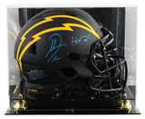 Chargers Antonio Gates "HOF" Signed Eclipse F/S Speed Proline Helmet W/ Case BAS