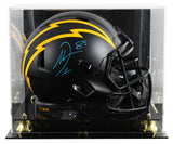Chargers Antonio Gates Signed Eclipse Full Size Speed Rep Helmet W/ Case BAS Wit