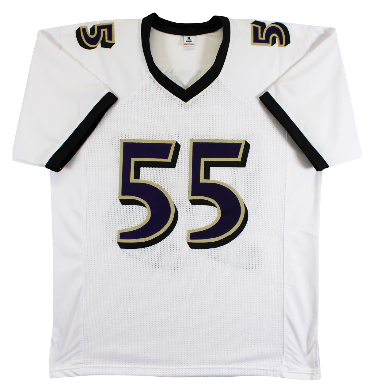 Terrell Suggs Authentic Signed White Pro Style Jersey Autographed BAS Witnessed