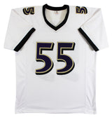 Terrell Suggs Authentic Signed White Pro Style Jersey Autographed BAS Witnessed
