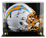 Chargers Antonio Gates Signed Full Size Speed Rep Helmet W/ Case BAS Witnessed