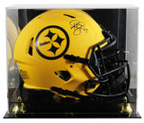 Steelers Troy Polamalu Signed Rave Full Size Speed Proline Helmet W/ Case BAS W