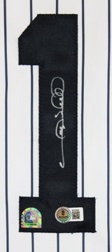Gary Sheffield Authentic Signed White Pinstripe Pro Style Jersey Autographed BAS