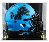 Lions Sam LaPorta Signed Rave Full Size Speed Proline Helmet W/ Case BAS Witness