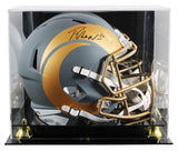 Rams Puka Nacua Signed Slate Full Size Speed Rep Helmet W/ Case Fanatics