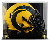 Rams Puka Nacua Signed Rave Full Size Speed Proline Helmet W/ Case Fanatics