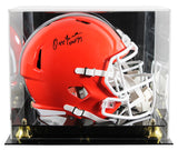 Browns Ozzie Newsome "HOF 99" Signed 2024 F/S Speed Rep Helmet W/ Case BAS Wit