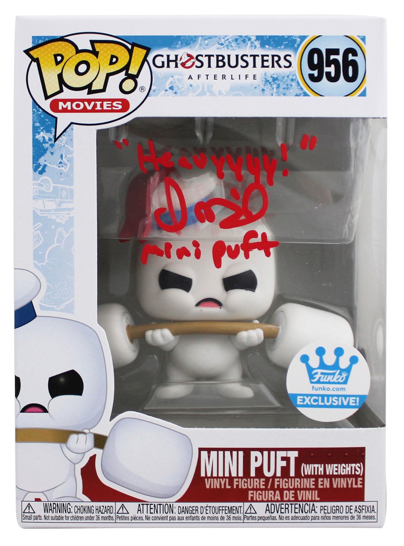 Ira Heiden Ghostbusters "Mini Puft" Signed #956 Funko Pop Vinyl Figure BAS