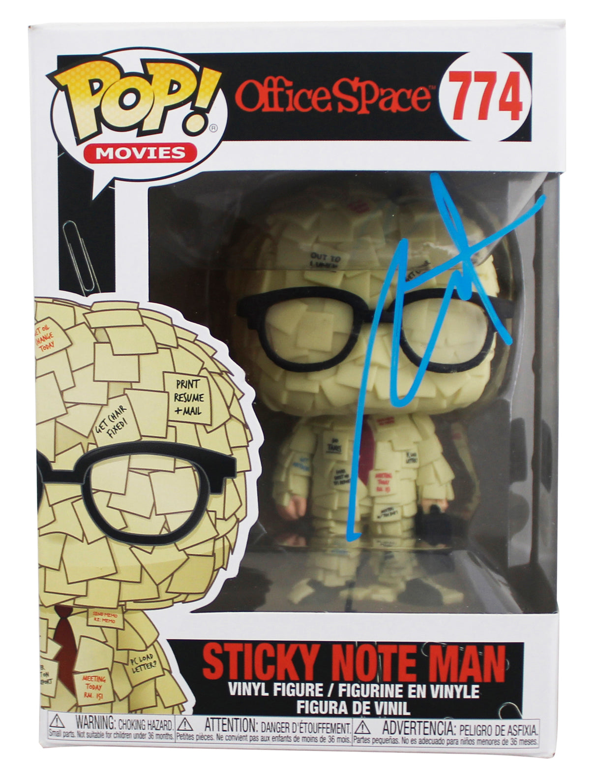 Stephen Root Office Space Signed #774 Funko Pop Vinyl Figure BAS #BY069733