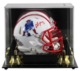 Patriots Christian Gonzalez Signed 1990-92 TB Speed Mini Helmet W/ Case BAS Wit