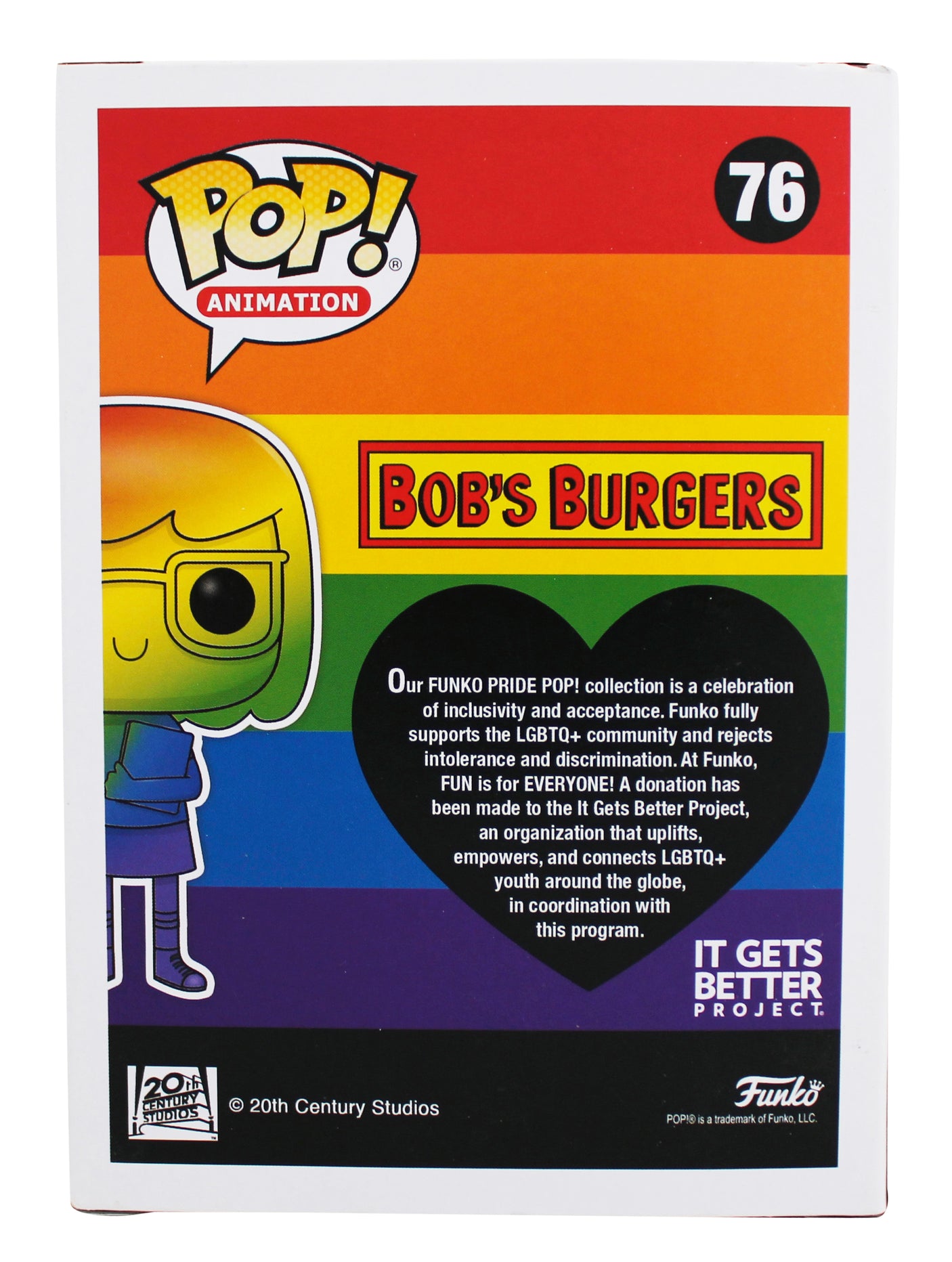 Dan Mintz Bob's Burgers Signed Tina Belcher #76 Funko Pop Vinyl Figure BAS 2