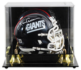 Giants Harry Carson Signed 1981-98 TB Speed Mini Helmet W/ Case BAS Witnessed