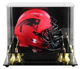 Patriots Christian Gonzalez Signed Rave Speed Mini Helmet W/ Case BAS Witnessed