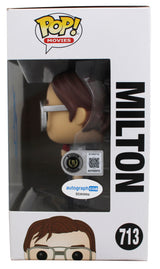 Stephen Root Office Space Signed Milton #713 Funko Pop Figure BAS #BY069732