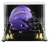 Vikings Jordan Addison Signed Rave Speed Mini Helmet W/ Case BAS Witnessed