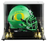 Oregon Christian Gonzalez Signed Green Apple Speed Mini Helmet W/ Case BAS Wit