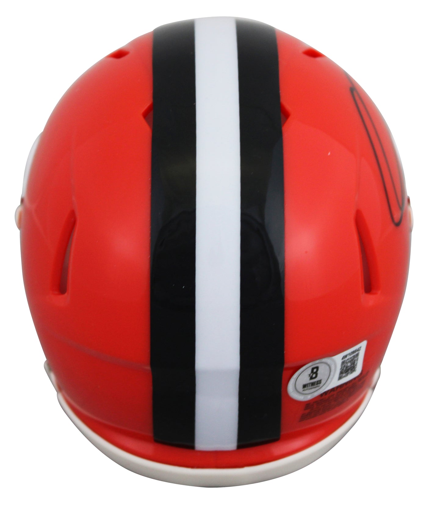 Browns Quinshon Judkins Authentic Signed Speed Mini Helmet BAS Witnessed