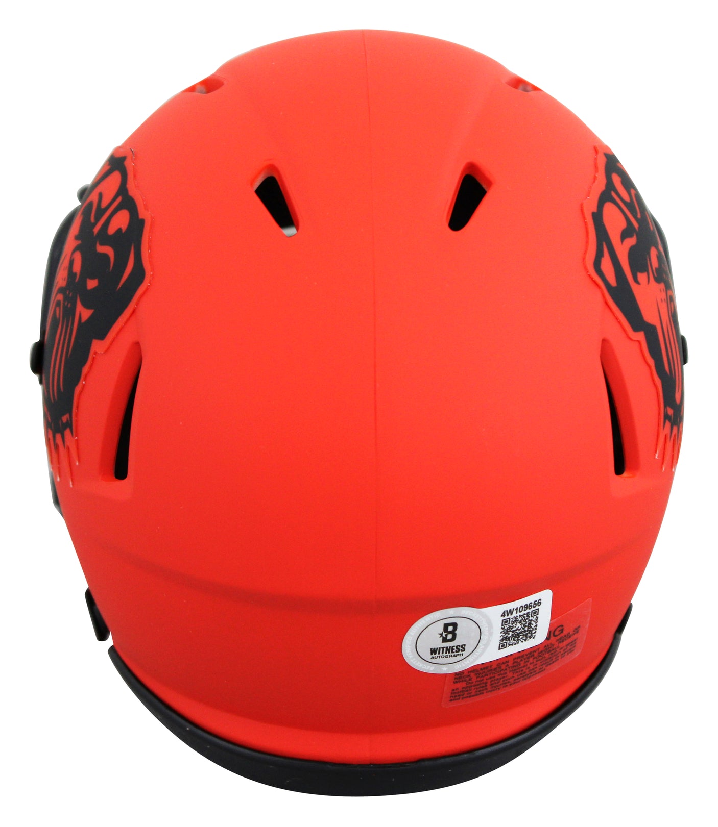 Browns Quinshon Judkins Signed Rave Speed Mini Helmet W/ Case BAS Witnessed