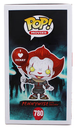 Bill Skarsgard IT Signed Pennywise #780 Funko Pop Vinyl Figure w/ Red Sig BAS