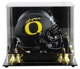 Oregon Christian Gonzalez Signed Black Speed Mini Helmet W/ Case BAS Witnessed