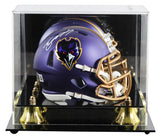 Ravens Zay Flowers Signed 2024 On-Field Alt Speed Mini Helmet W/ Case BAS Wit