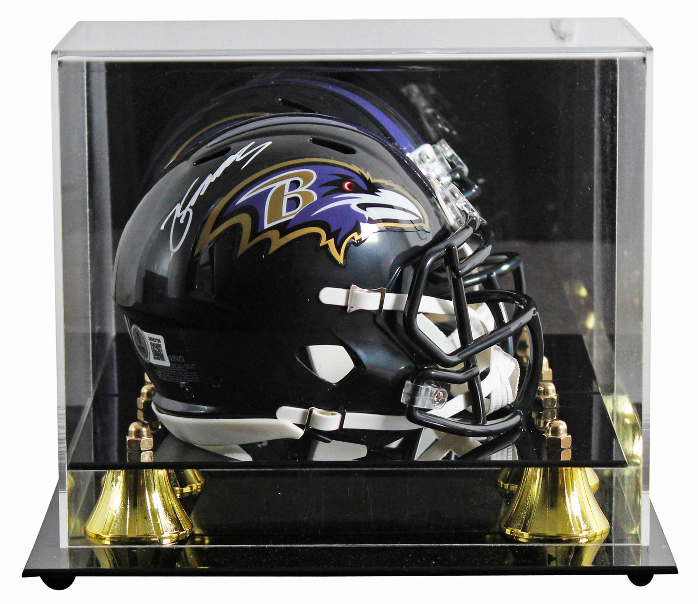 Ravens Zay Flowers Authentic Signed Speed Mini Helmet W/ Case BAS Witnessed
