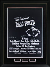 The Godfather (3) Pacino, DeNiro & Shire Signed & Framed 27x40 Poster BAS LOA