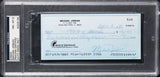 Bulls Michael Jordan Signed 2.75x6 Check Dated April 7, 1989 Auto 8 PSA/DNA Slab