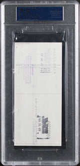 Bulls Michael Jordan Signed 2.75x6 Check Dated April 7, 1989 Auto 8 PSA/DNA Slab