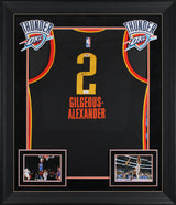 Shai Gilgeous-Alexander Signed Black Nike Swingman Framed Jersey PSA #AP56132