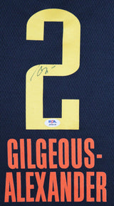 Shai Gilgeous-Alexander Signed Black Nike Swingman Framed Jersey PSA #AP56138