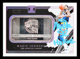 Magic Johnson "HOF 02" Signed 2021 Panini Impeccable Silver Bar Card Auto 10 BAS