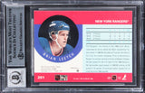 Rangers Brian Leetch Signed 1990 Pro Set #201 Card Auto Graded 10! BAS Slabbed