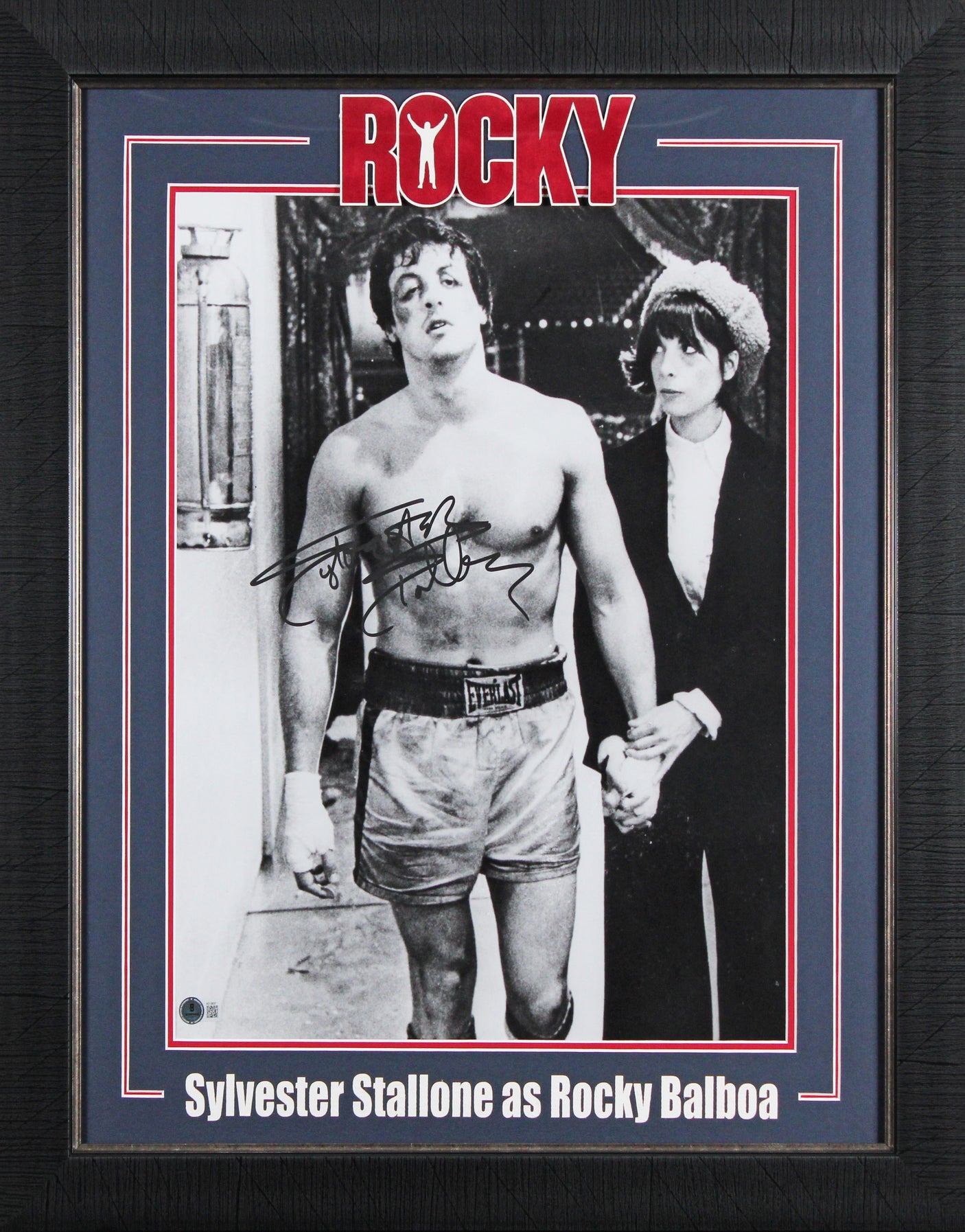 Sylvester Stallone Rocky Authentic Signed 16x20 Framed Photo Auto Graded 10! BAS