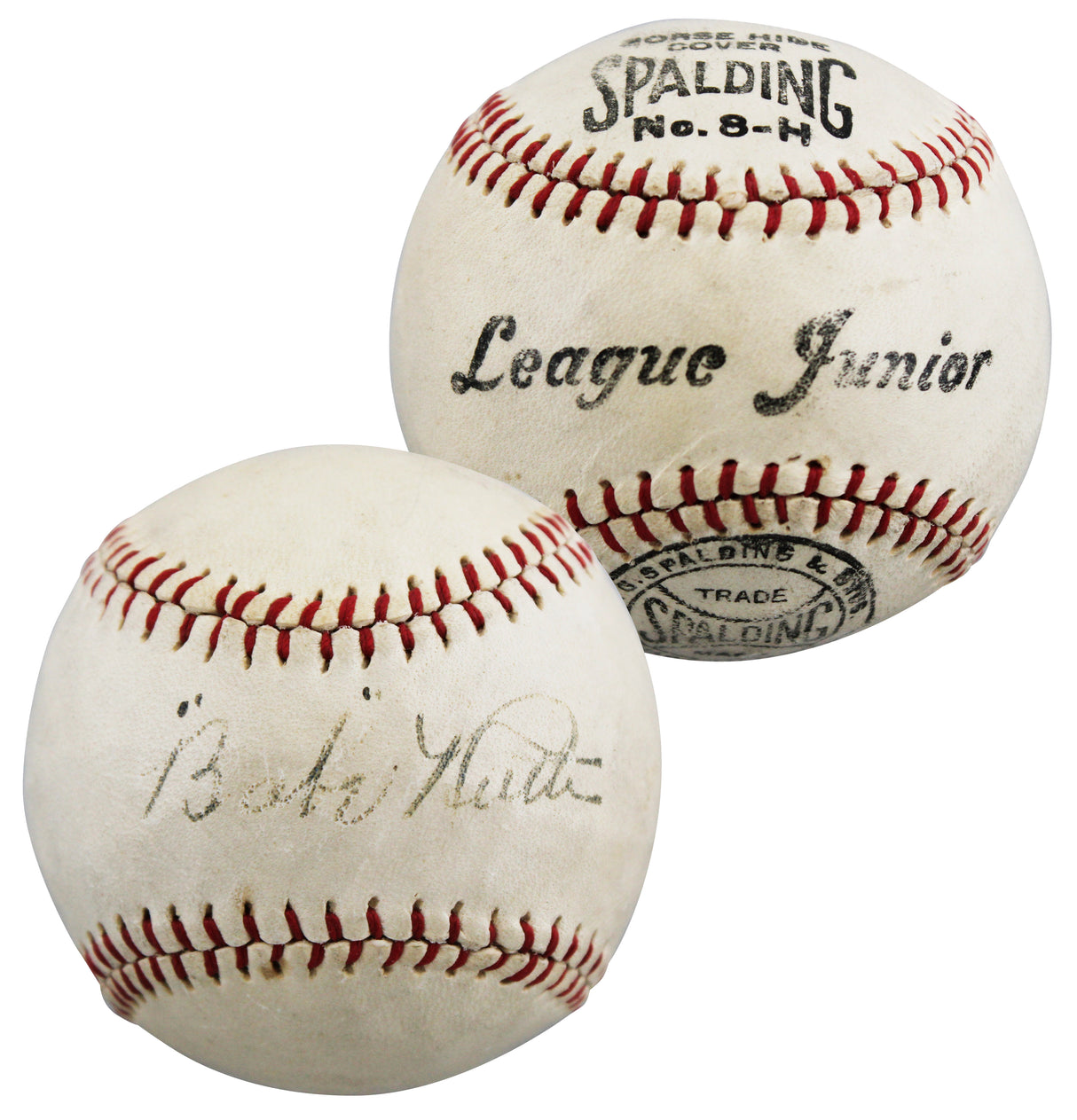 Yankees Babe Ruth Signed 1920's Spalding League Junior Baseball PSA/DNA #AD02216