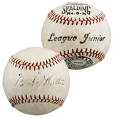 Yankees Babe Ruth Signed 1920's Spalding League Junior Baseball PSA/DNA #AD02216