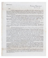 Alexander Hamilton Signed 7.5x9 1792 Treasury Department Circular BAS #AG010005