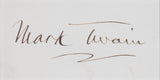 Samuel Clemens Mark Twain Authentic Signed 1.5x3 Cut Signature BAS #AG010055