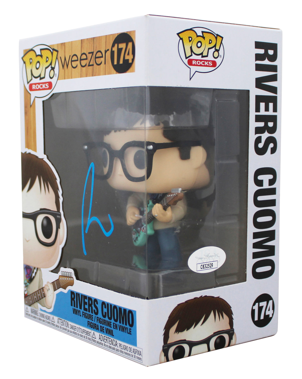 Rivers Cuomo Weezer Authentic Signed #174 Funko Pop Vinyl Figure JSA #CB32529