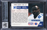Cowboys Emmitt Smith Signed 1991 Pro Set #485 Card Auto Gem Mint 10! BAS Slabbed
