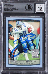 Cowboys Emmitt Smith Signed 1999 Topps Season Opener #2 Card Auto 10 BAS Slabbed